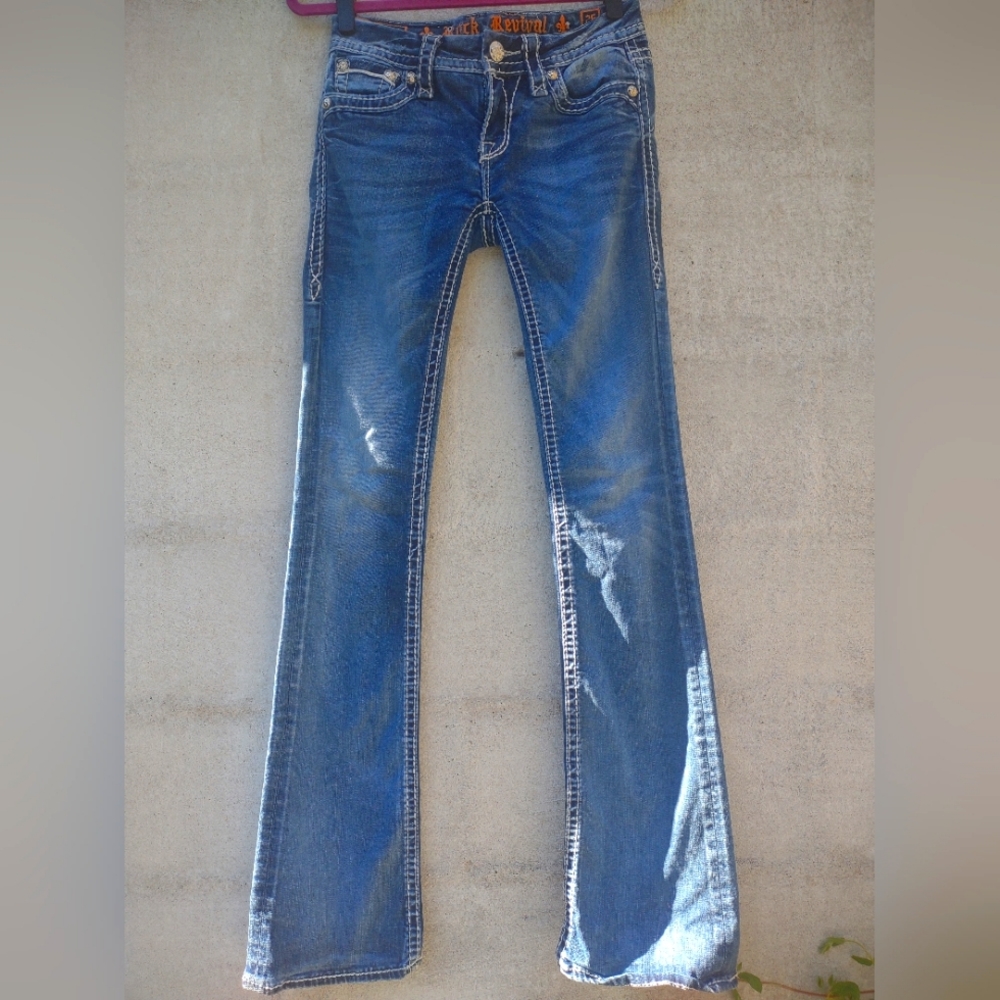 ROCK REVIVAL JEANS Boot Cut Etty B25 Size 26 Womens